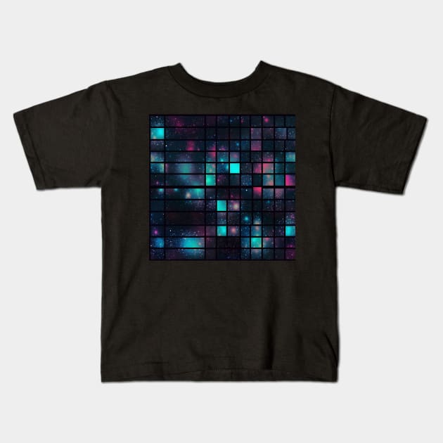 Unfathomable Universe - Infinite Nebula Seamless Pattern Kids T-Shirt by nelloryn